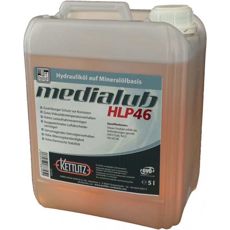 Hydrauliköl HPL46 5 Liter inkl. Kanister
